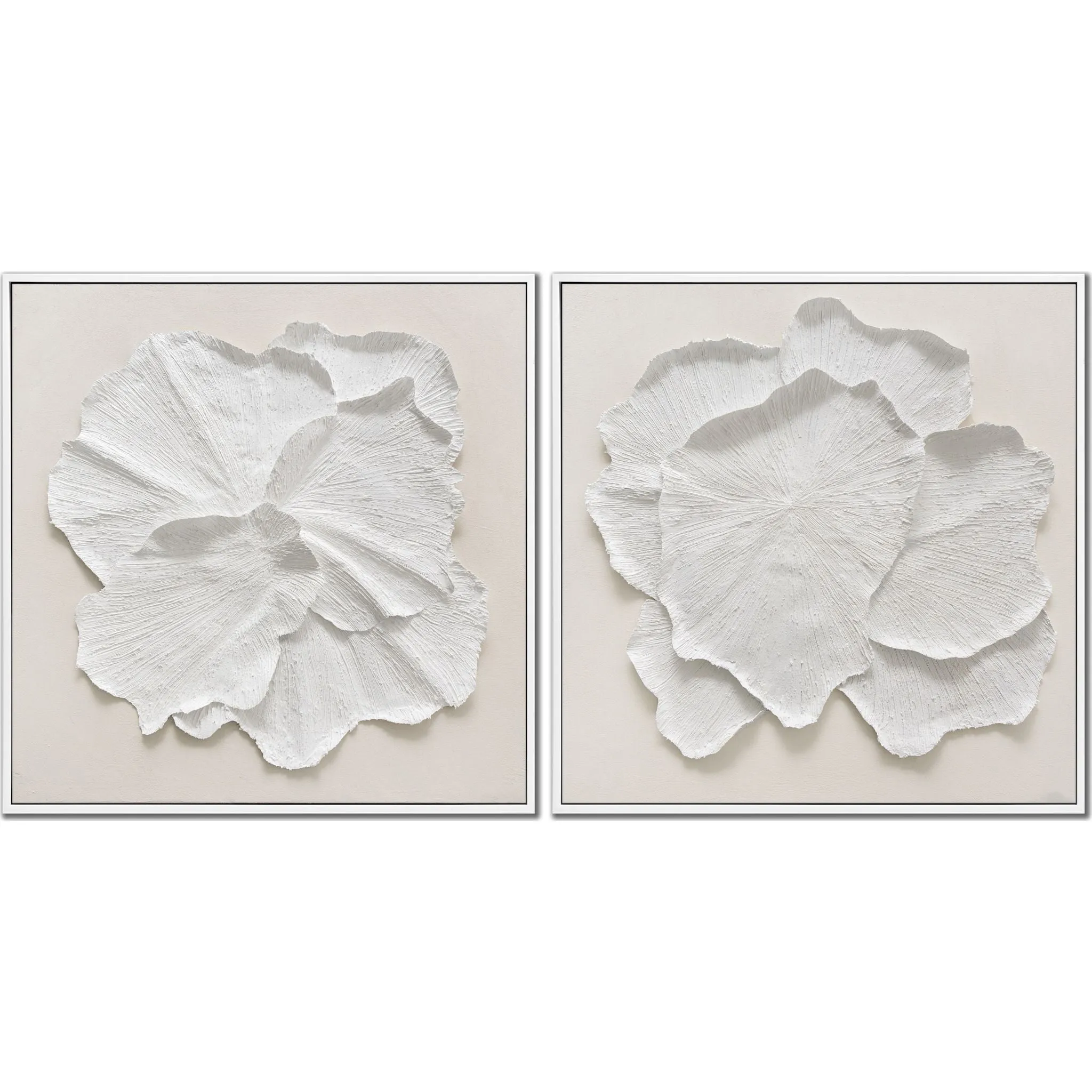 Delicate Petal Wall Art (Set of 2) 33.00" x 33.00"