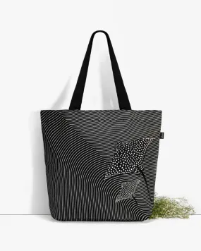 Large Zipper Tote Bag (Pack of 5) - Mesmerizing Stingray