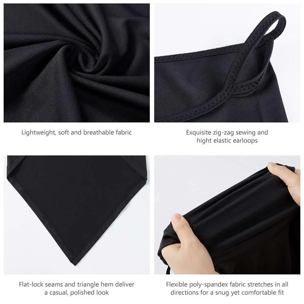 UPF 50  UV Protection Earloop Neck Gaiter Windproof Bandanas