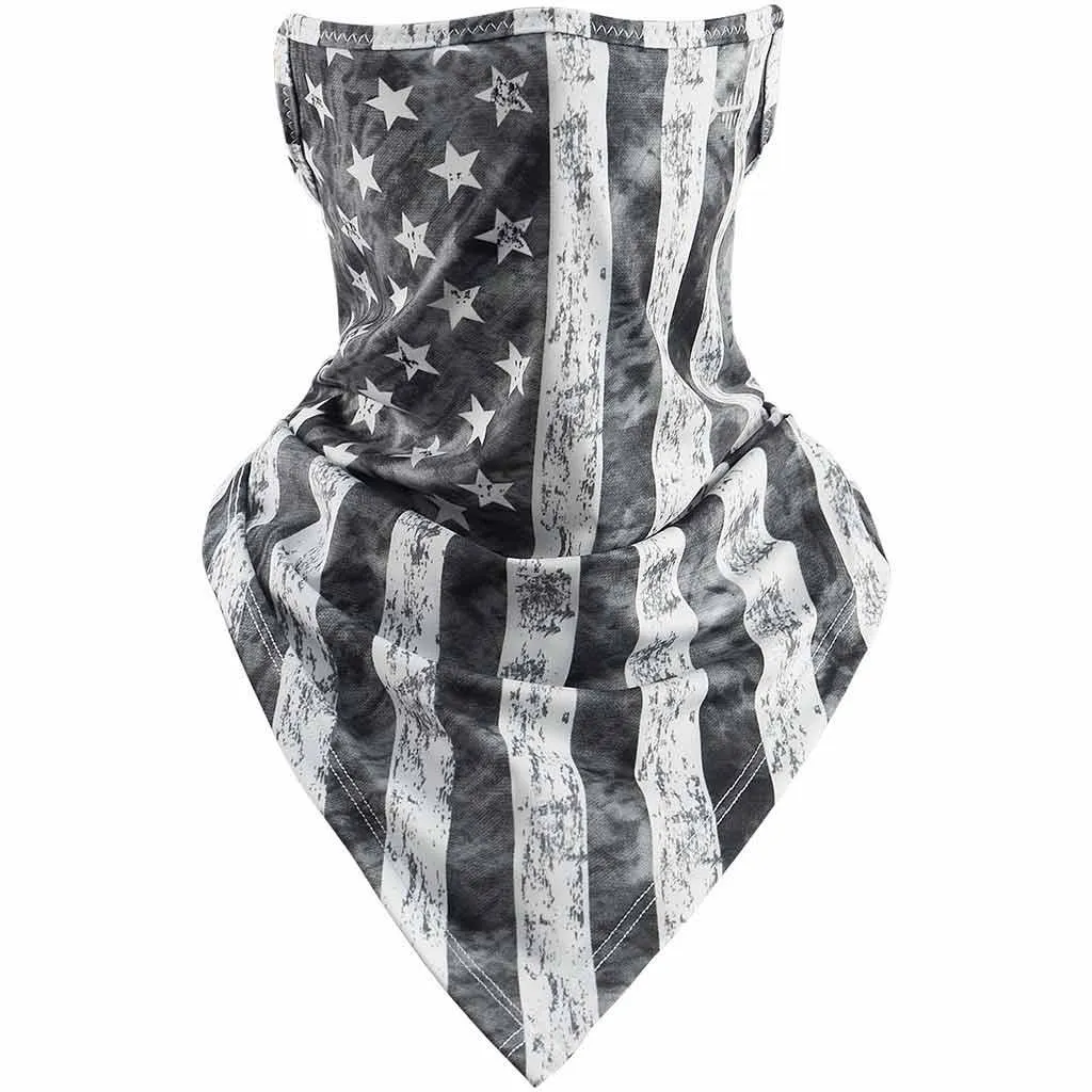 UPF 50  UV Protection Earloop Neck Gaiter Windproof Bandanas